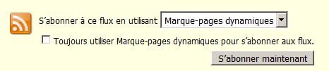 Firefox rss marques pages dynamiques